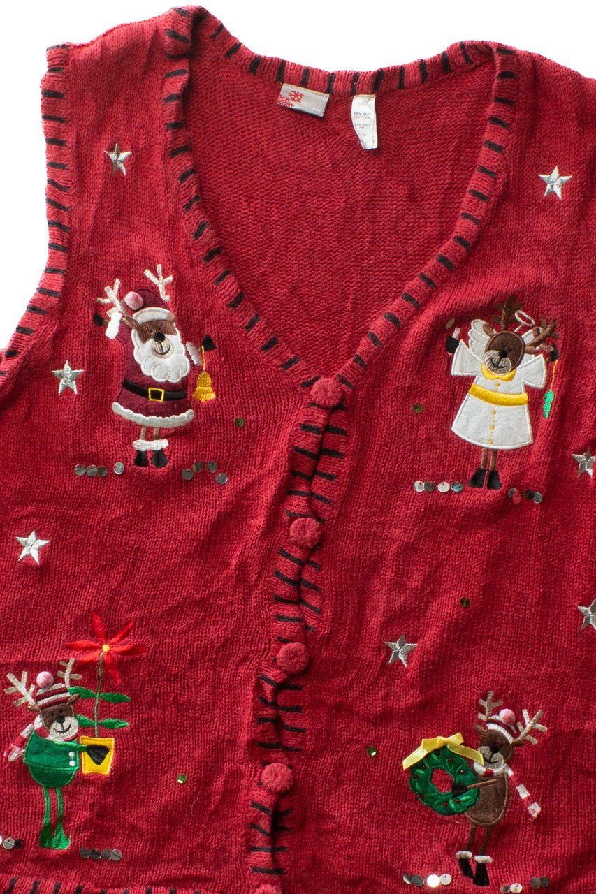 Red Ugly Christmas Vest 64018