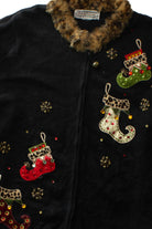 Black Ugly Christmas Cardigan 64039