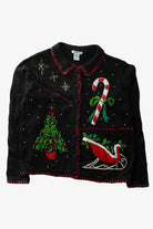 Black Ugly Christmas Cardigan 64041