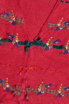 Hand Embroidered Susan Bristol Bows Ugly Christmas Vest 64042