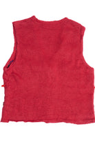 Hand Embroidered Susan Bristol Bows Ugly Christmas Vest 64042