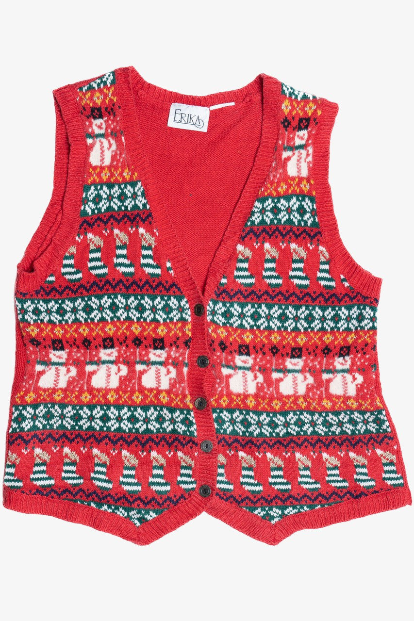 Snowmen & Stockings Ugly Christmas Vest 64044