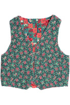 Vintage Handmade Quilted Double-Sided Ugly Christmas Vest 64046