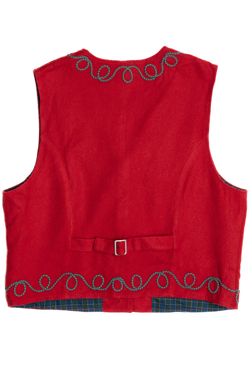 Karen Scott Ugly Christmas Sport Coat Vest 64047