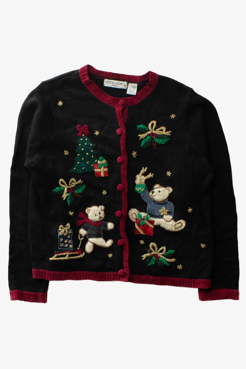 Black Ugly Christmas Cardigan 64049
