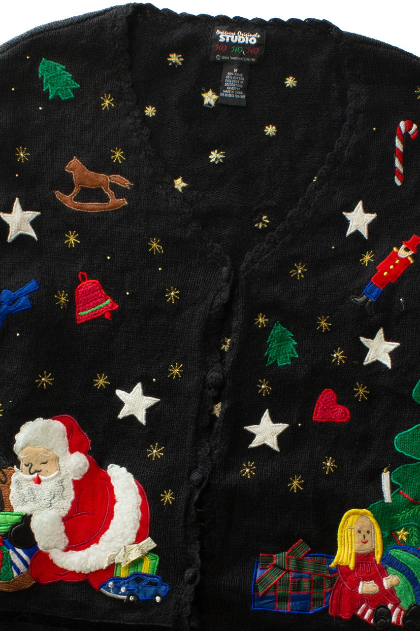 Black Ugly Christmas Cardigan 64054
