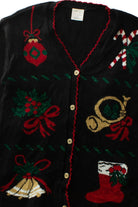 Black Ugly Christmas Cardigan 64057