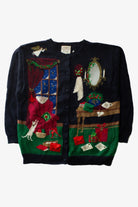 Black Ugly Christmas Cardigan 64058