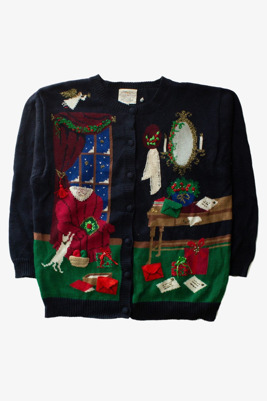 Black Ugly Christmas Cardigan 64058