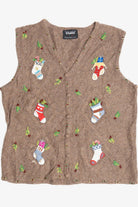 Brown Ugly Christmas Vest 64062