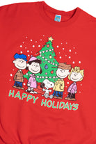 Vintage "Happy Holidays" Charlie Brown Peanuts Gang Ugly Christmas Sweatshirt