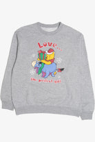 Vintage Winnie The Pooh "Love... The Perfect Gift" Ugly Christmas Sweatshirt