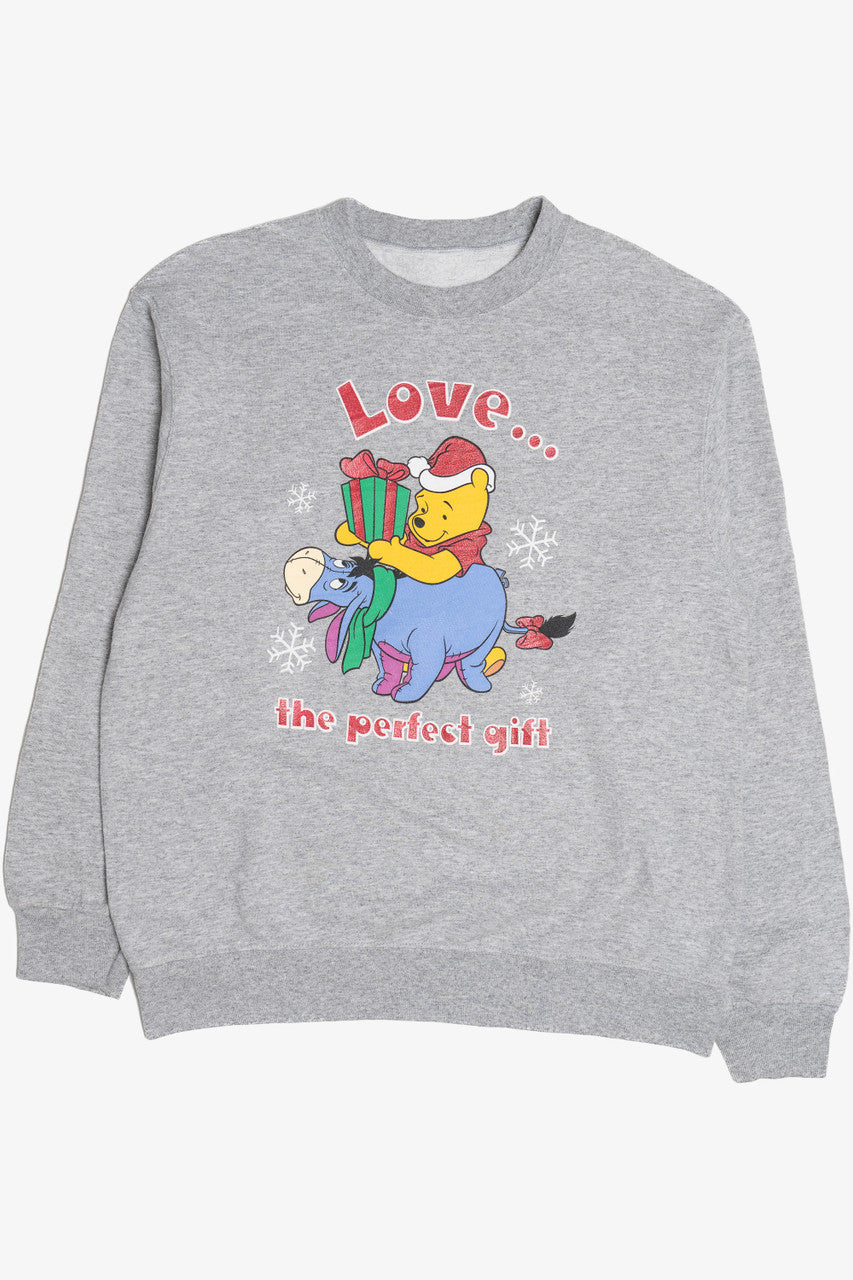 Vintage Winnie The Pooh "Love... The Perfect Gift" Ugly Christmas Sweatshirt