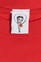 Vintage Betty Boop "Be Naughty Save Santa The Trip!" Ugly Christmas Sweatshirt