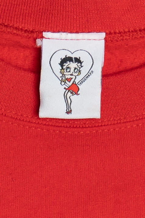 Vintage Betty Boop "Be Naughty Save Santa The Trip!" Ugly Christmas Sweatshirt