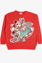 Vintage Mickey & Minnie Mouse "Merry Christmas" Ugly Christmas Sweatshirt 64084