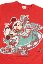 Vintage Mickey & Minnie Mouse "Merry Christmas" Ugly Christmas Sweatshirt 64084