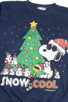Vintage Snoopy "Snow Cool" Joe Cool Ugly Christmas Sweatshirt