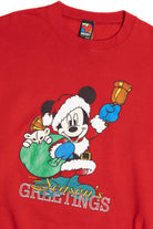 Vintage Mickey Mouse "Season's Greetings" Ugly Christmas Sweatshirt 64086