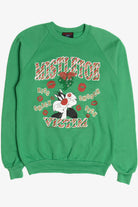 Vintage "Mistletoe Victim" Looney Tunes Sylvester Ugly Christmas Sweatshirt