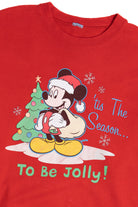 Vintage Mickey Mouse "Tis The Season To Be Jolly!" Ugly Christmas Sweatshirt 64089