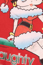 Vintage Betty Boop "Naughty But Nice" Ugly Christmas Sweatshirt