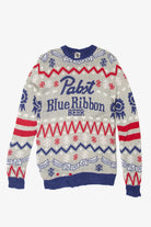 Pabst Blue Ribbon Beer Ugly Christmas Pullover 