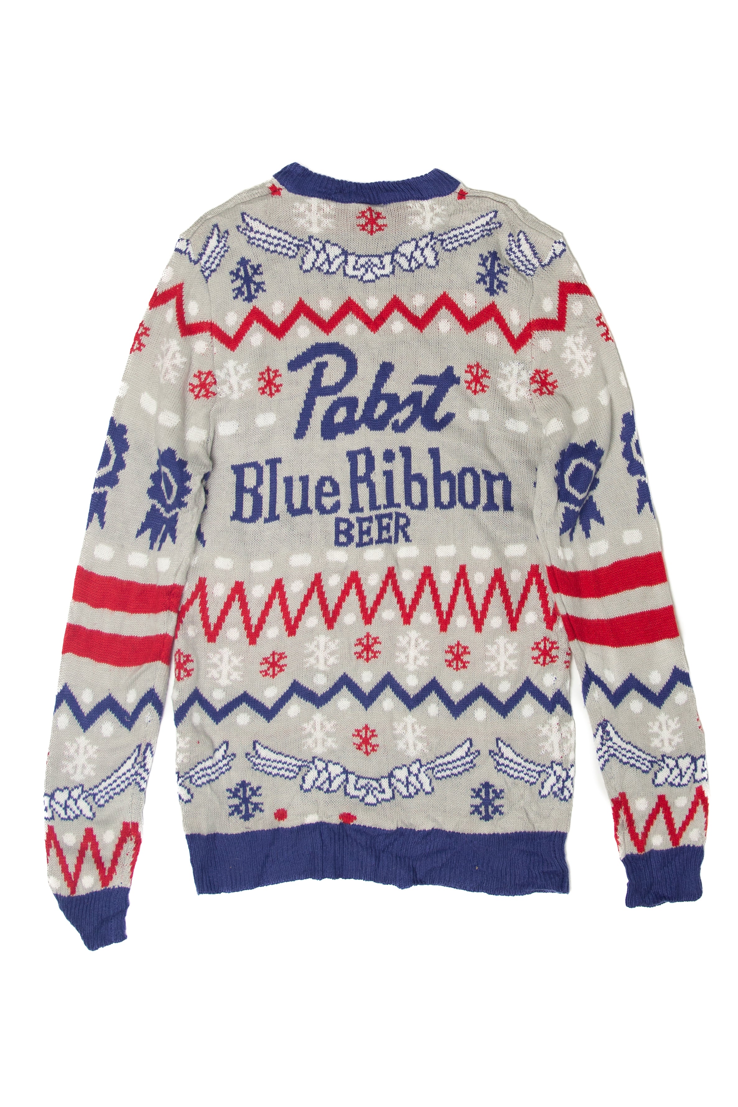 Pabst Blue Ribbon Beer Ugly Christmas Pullover 