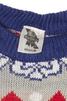 Pabst Blue Ribbon Beer Ugly Christmas Pullover 