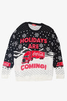 Coca-Cola Truck "Holidays Are Coming" Ugly Christmas Sweater 