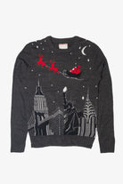 Santa Over New York City Ugly Christmas Sweater