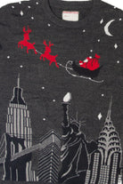 Santa Over New York City Ugly Christmas Sweater