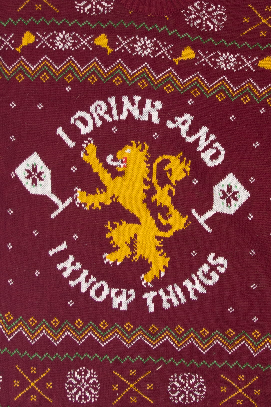 Game Of Thrones "I Drink And I know Things" Ugly Christmas Sweater