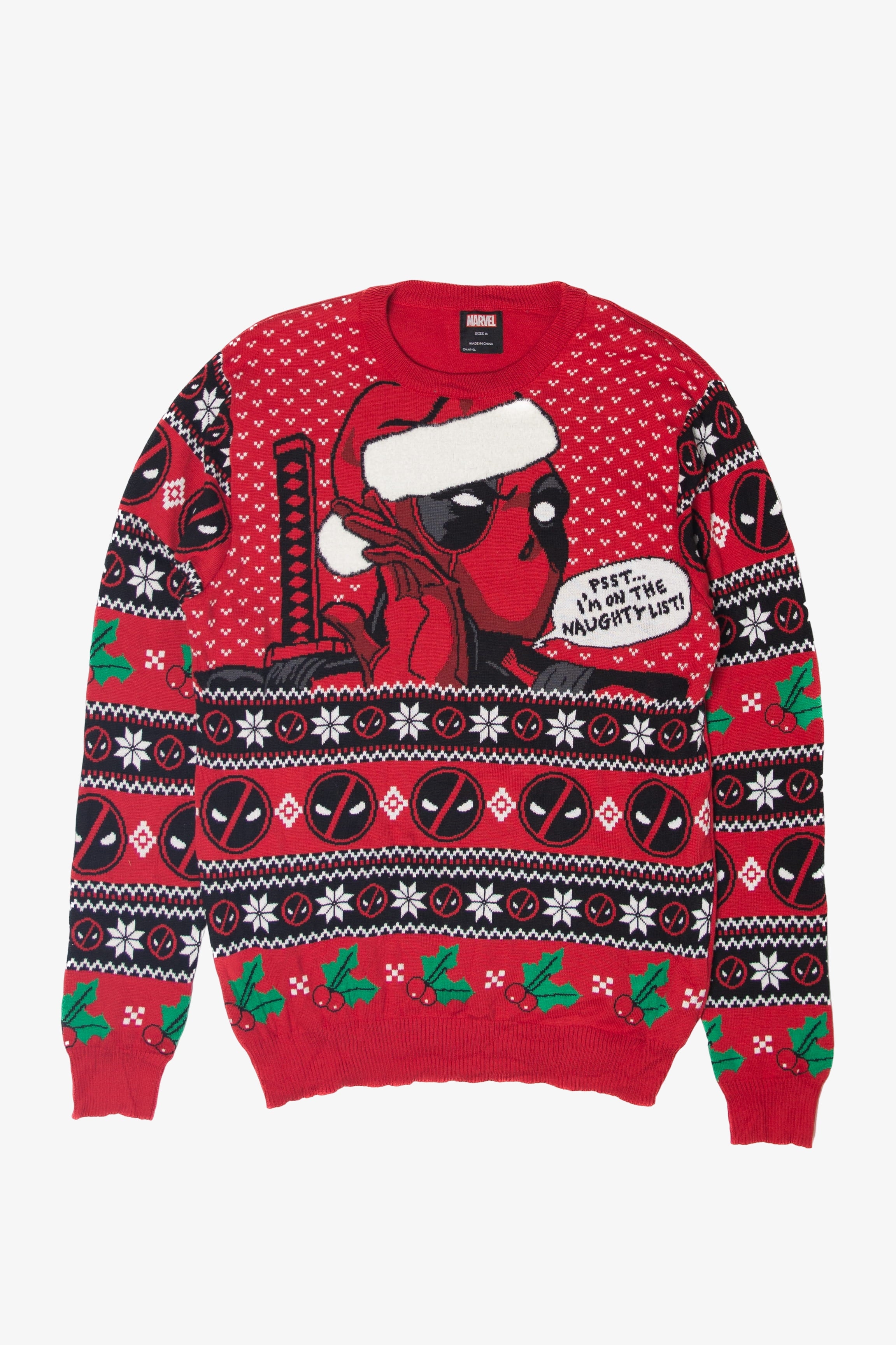 Marvel Deadpool Ugly Christmas Sweater