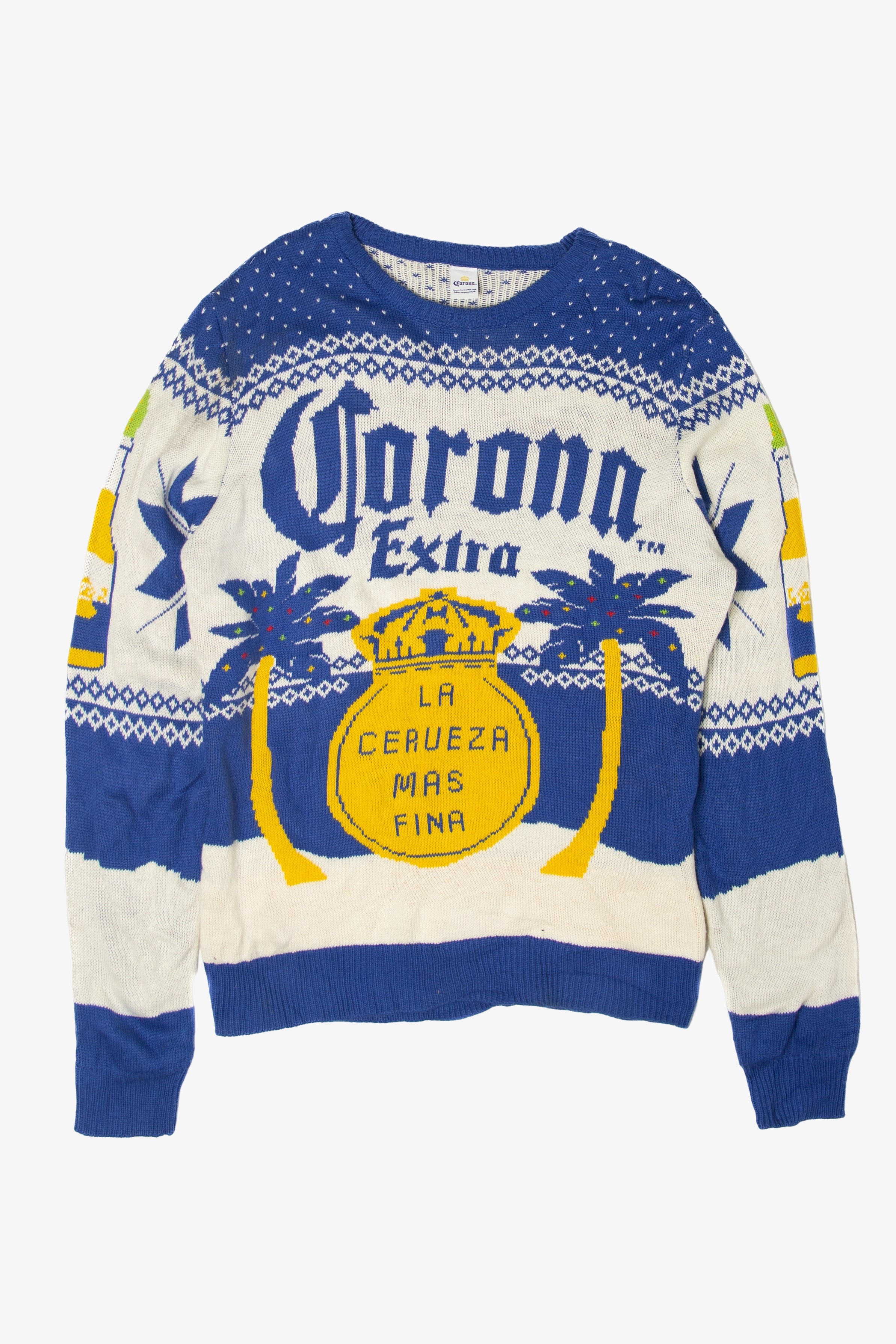 Corona Extra  "La Cerueza Mas Fina" Ugly Christmas Sweater 