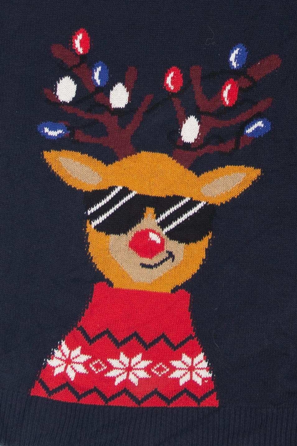Reindeer Sunglasses Ugly Christmas Sweater