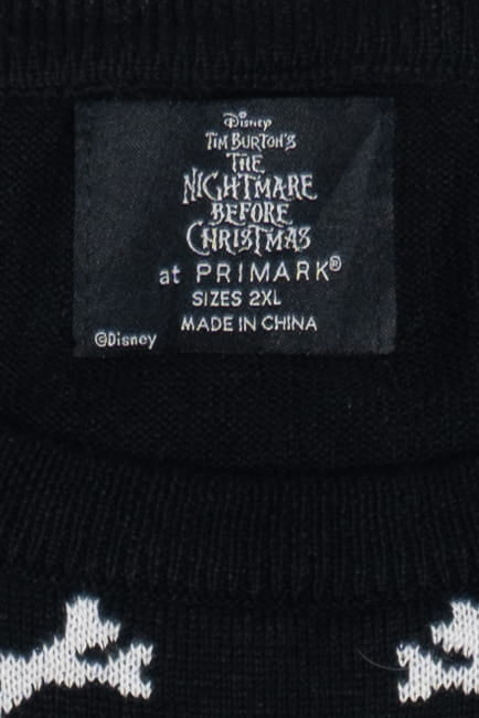 Disney Nightmare Before Christmas Jack Skellington Ugly Christmas Pullover