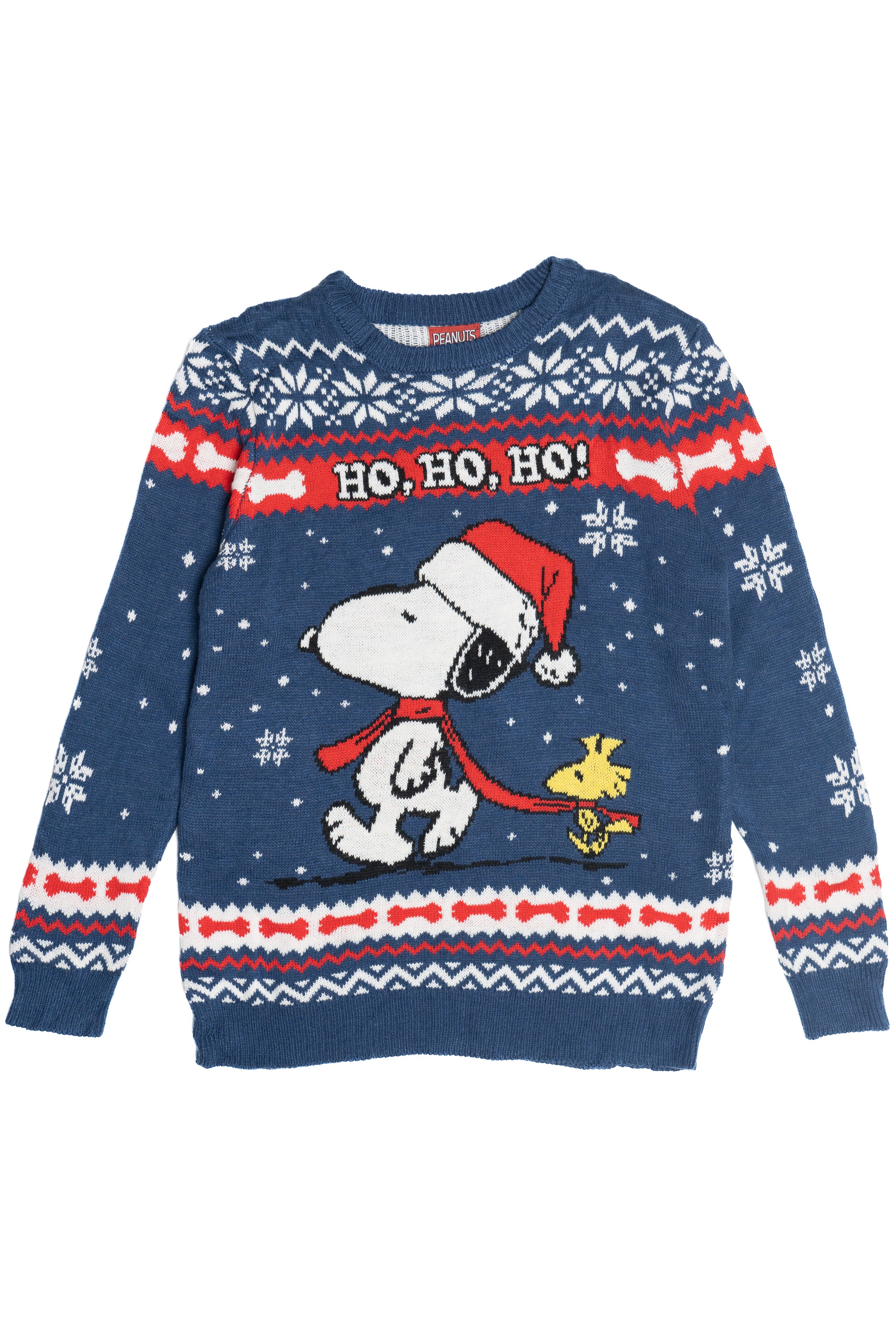 Peanuts Snoopy & Woodstock "Ho, Ho, Ho!" Ugly Christmas Pullover