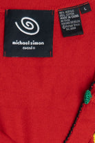 Michael Simon Beaded & Sequin Nutcrackers Ugly Christmas Cardigan