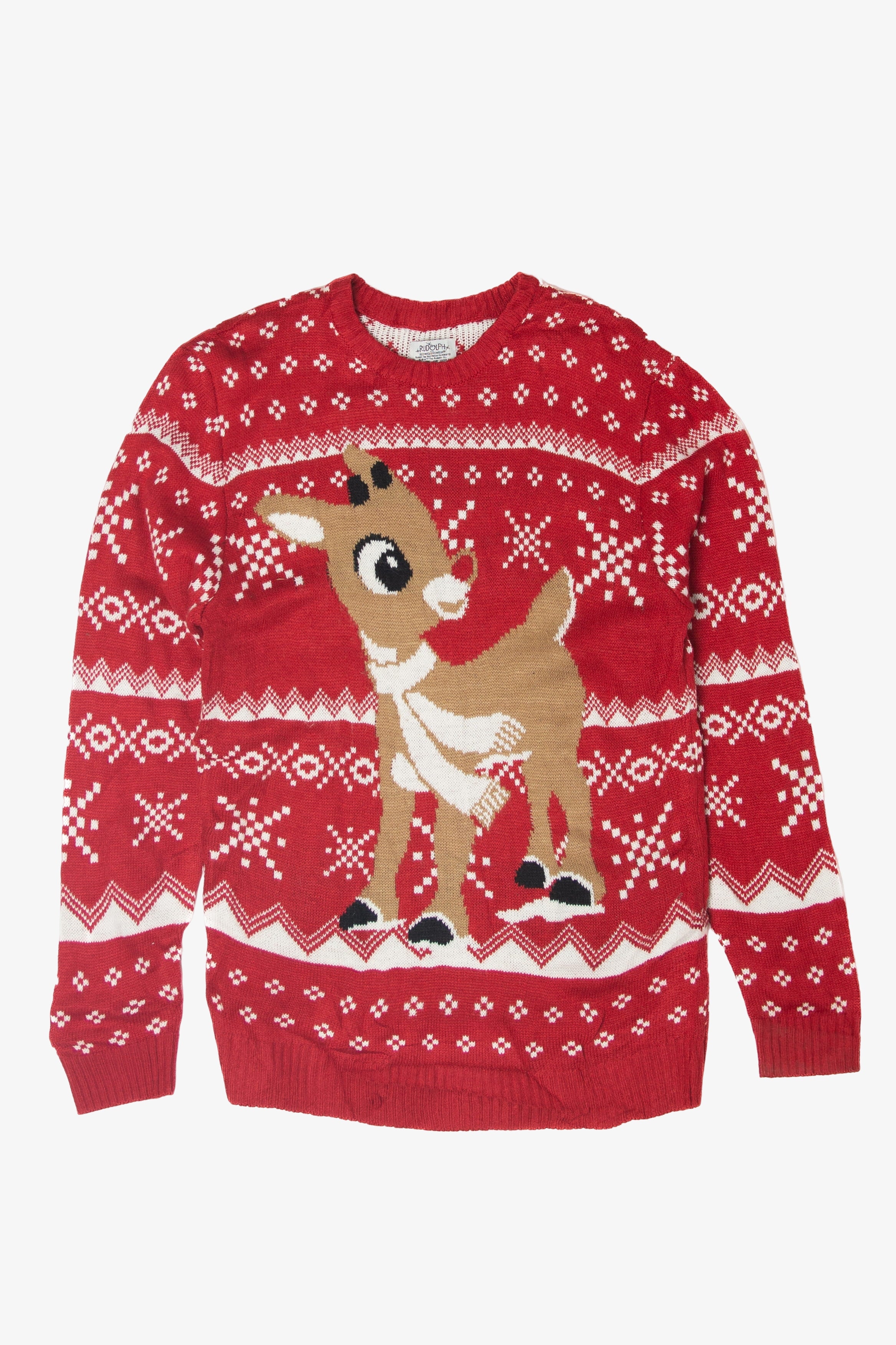 Rudolph The Red Nose Reindeer Ugly Christmas Sweater