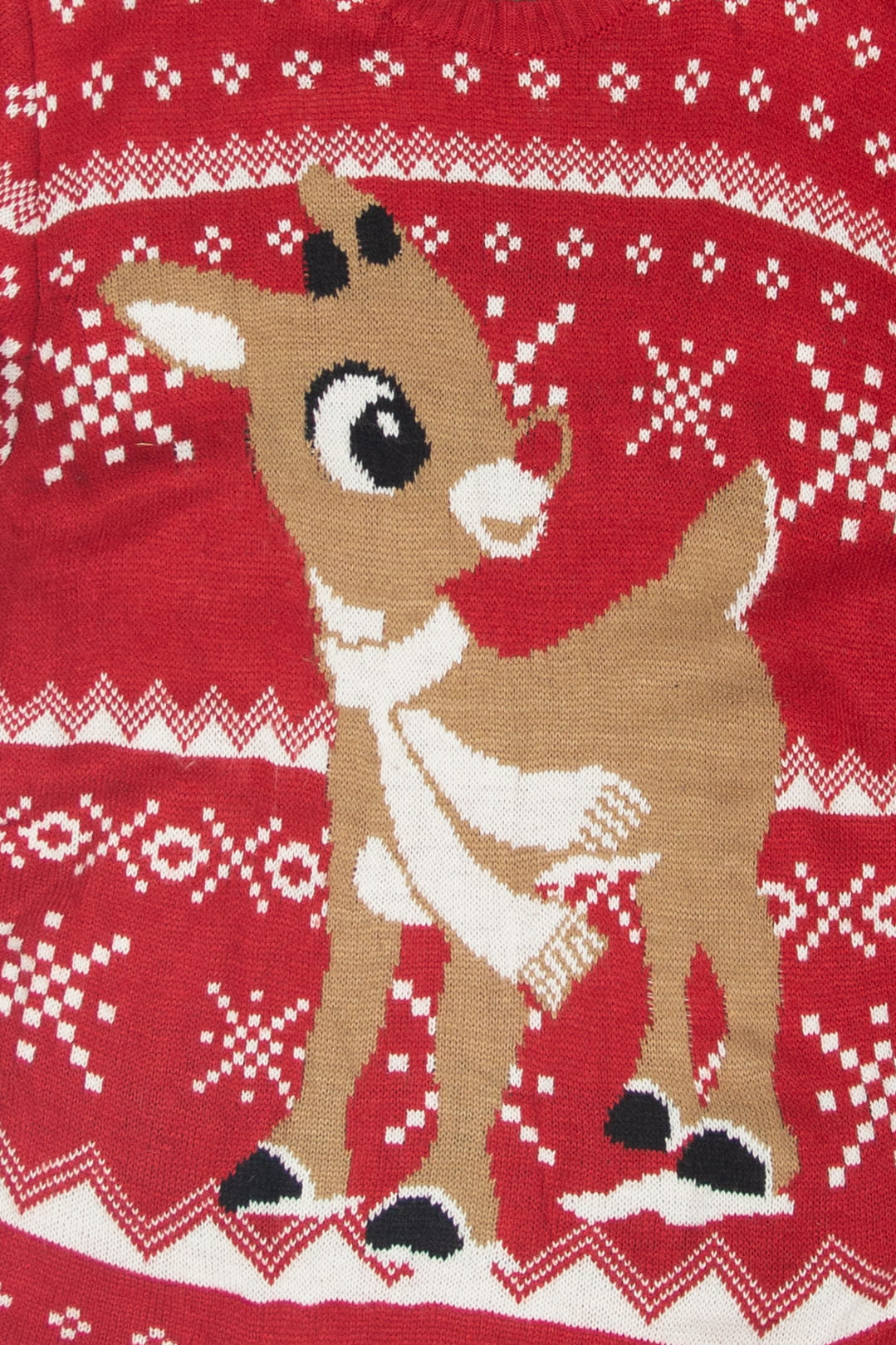 Rudolph The Red Nose Reindeer Ugly Christmas Sweater