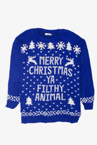 "Merry Christmas Ya Filthy Animal" Home Alone Ugly Christmas Sweater