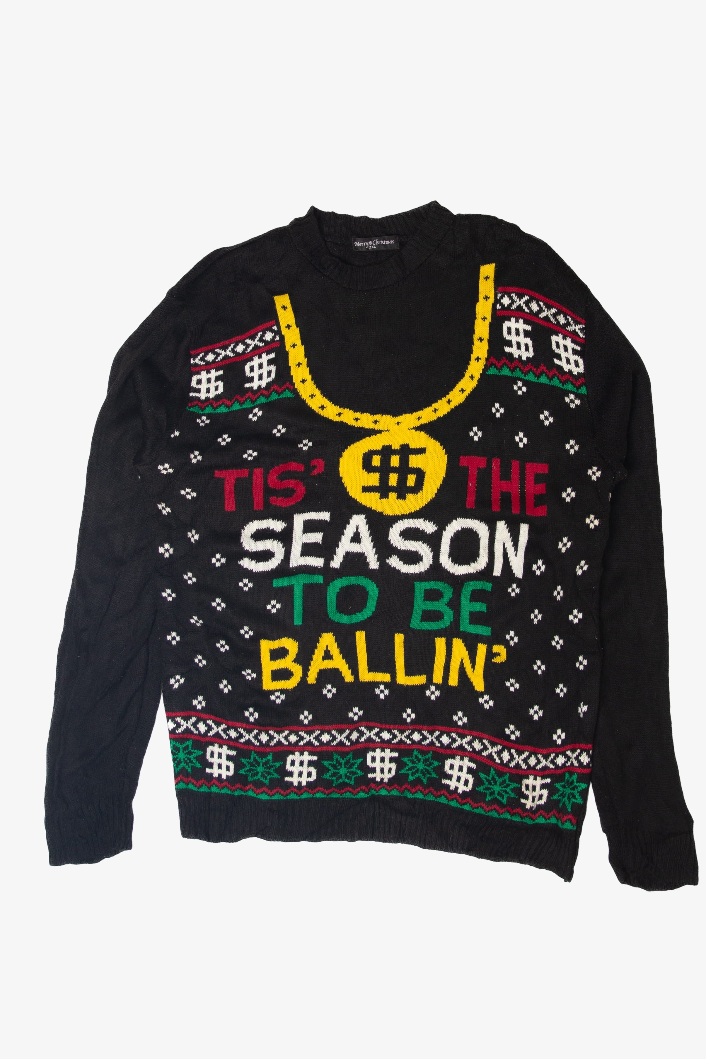 "Tis The Season To Be Ballin'" Ugly Christmas Sweater