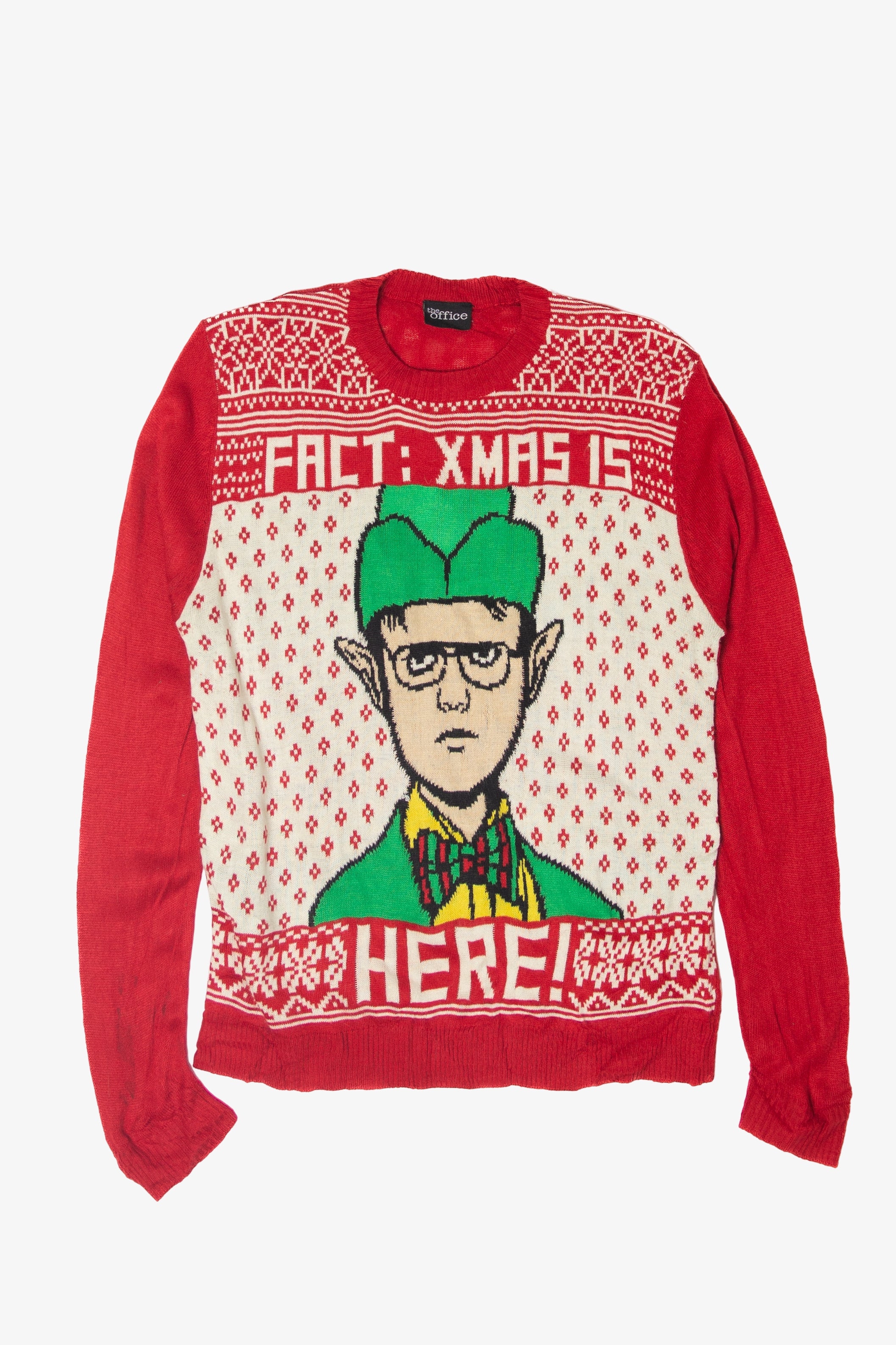 The Office Dwight "Fact: Xmas Is Here" Ugly Christmas Sweater 