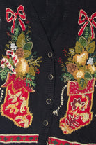 Vintage Stockings Ugly Christmas Vests (1990s)