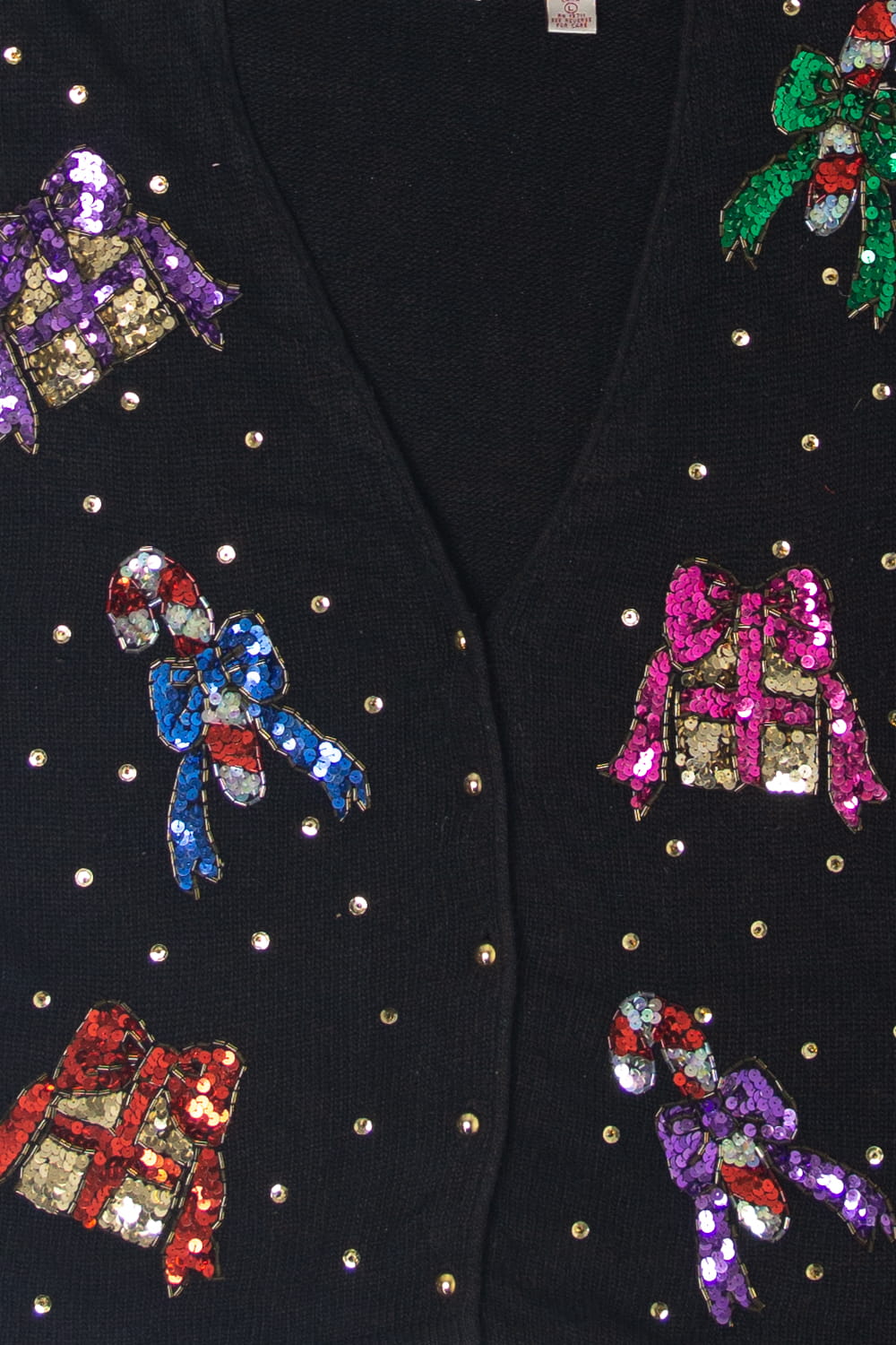 Karen Scott Sequin Ugly Christmas Vest
