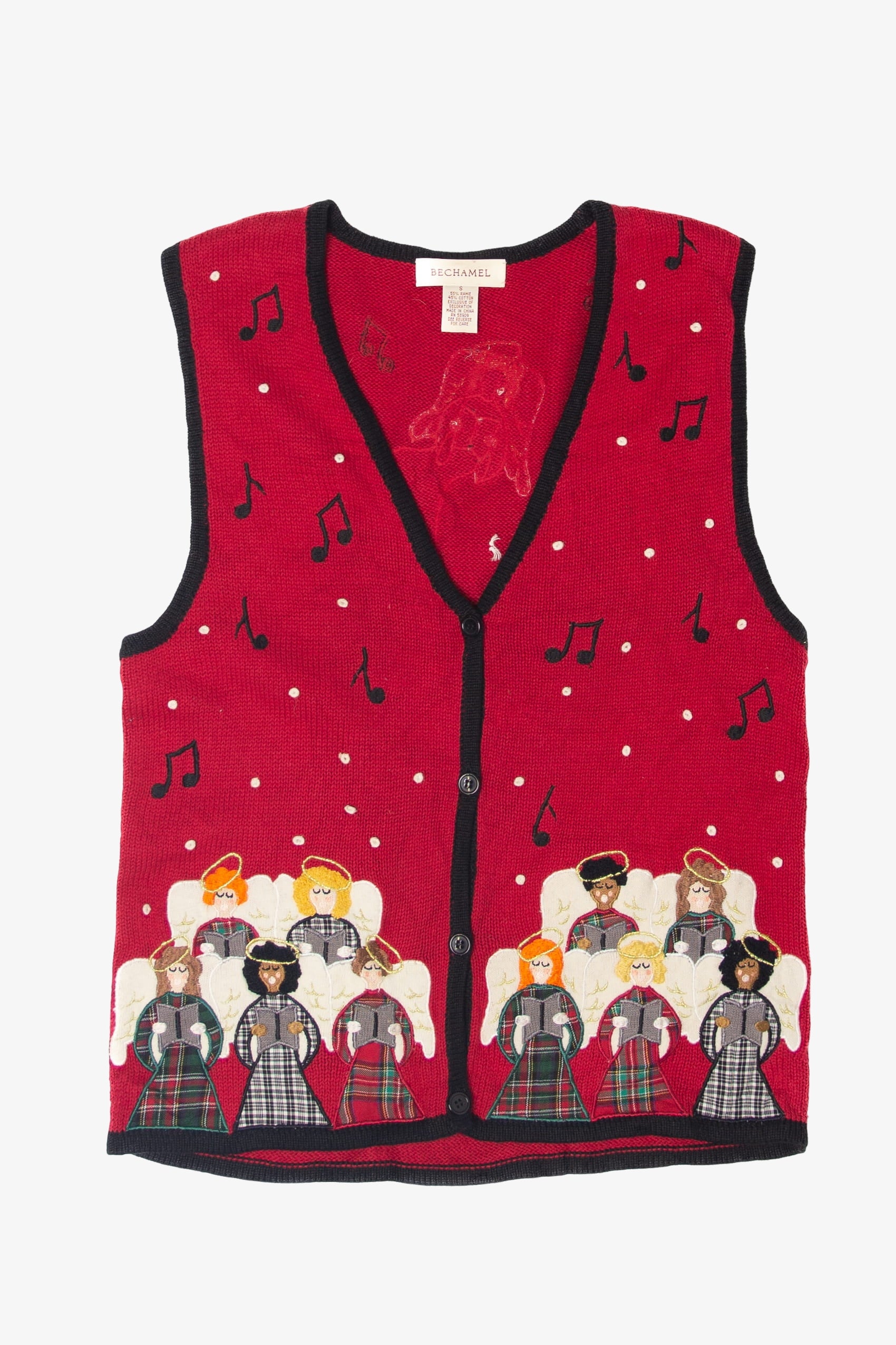 Bechamel Angels Ugly Christmas Vest