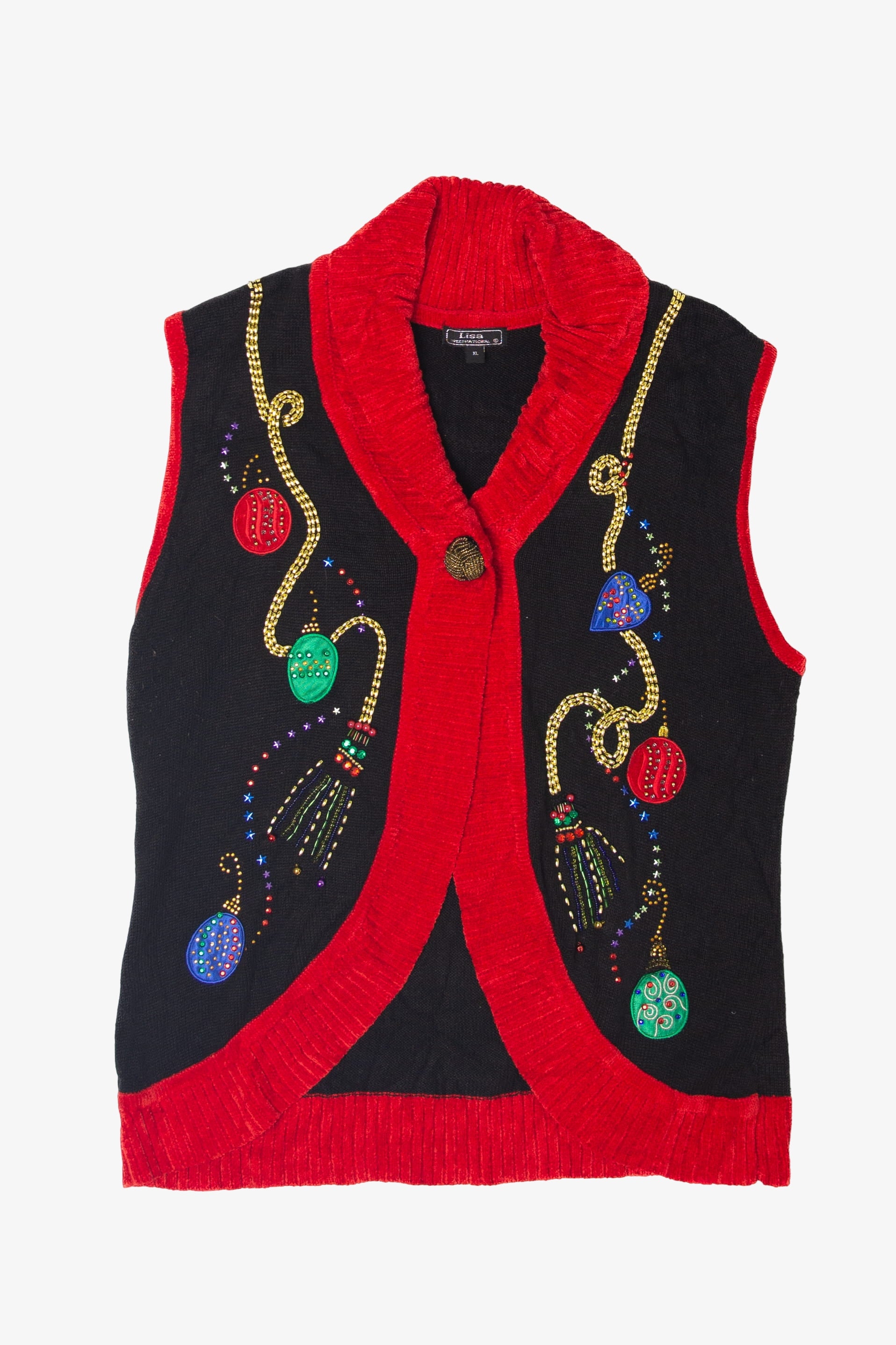 Lisa International Ugly Christmas Vest