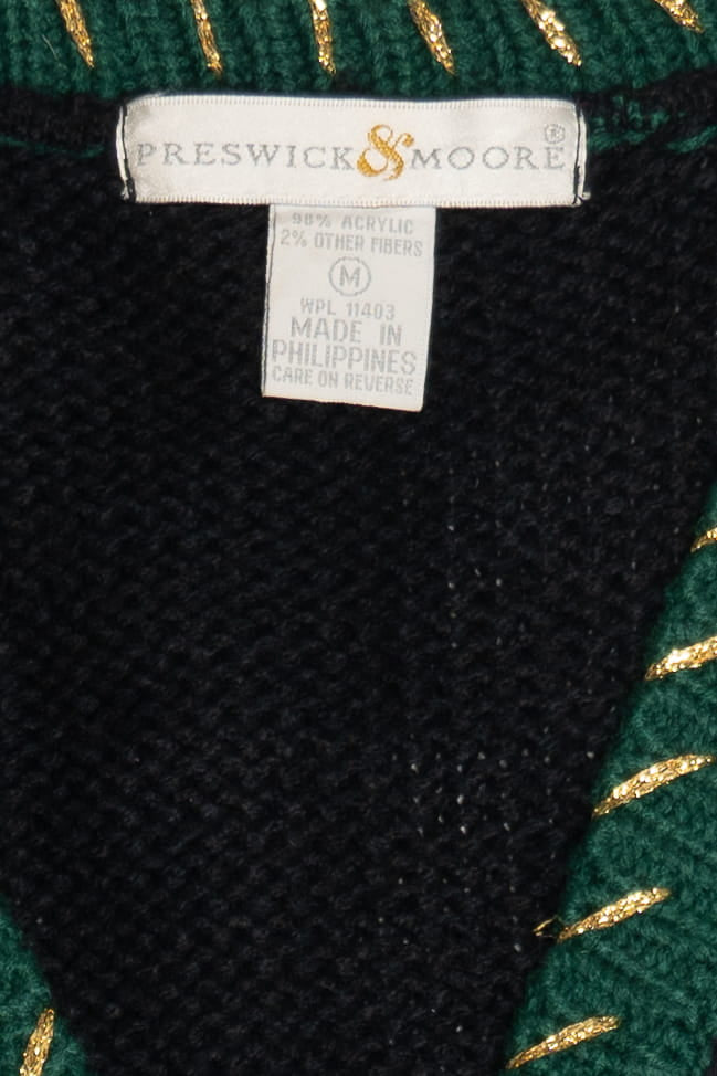 Preswick & Moore Ugly Christmas Trees Knit Vest