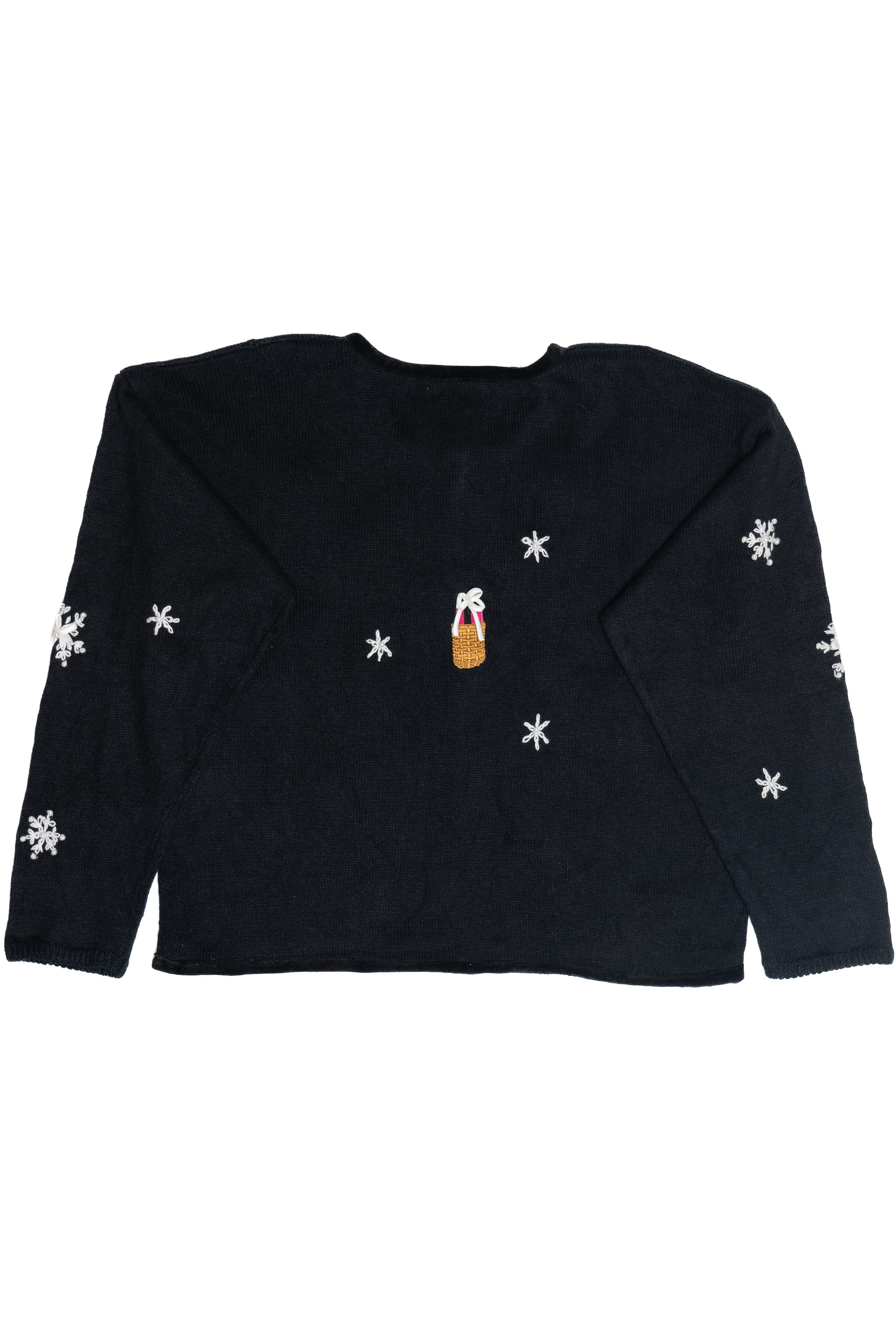 Vintage Longaberger Baskets Ugly Christmas Cardigan (2000s)